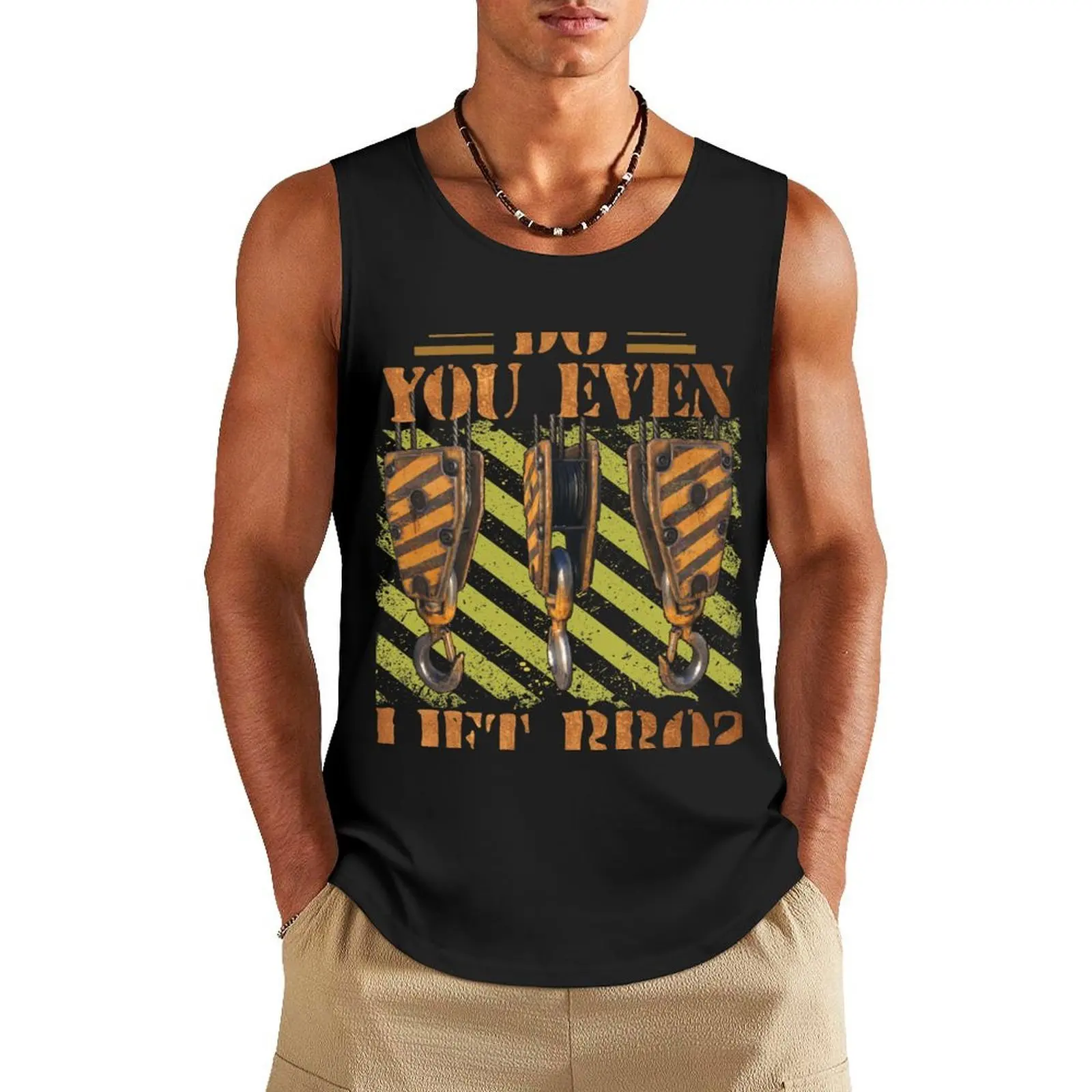 

Funny Crane Operator Art Tank Top gym t-shirts man basketball clothes for men sports clothes for men