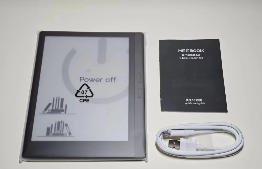 في الأوراق المالية! Meebook M7 القارئ الإلكتروني 3GB + 32GB 6.8 بوصة 300ppi Meebook M7 القارئ قارئ الكتب الإلكترونية Carta1200 شاشة الحبر الإلكتروني مفتوحة أندرويد 11