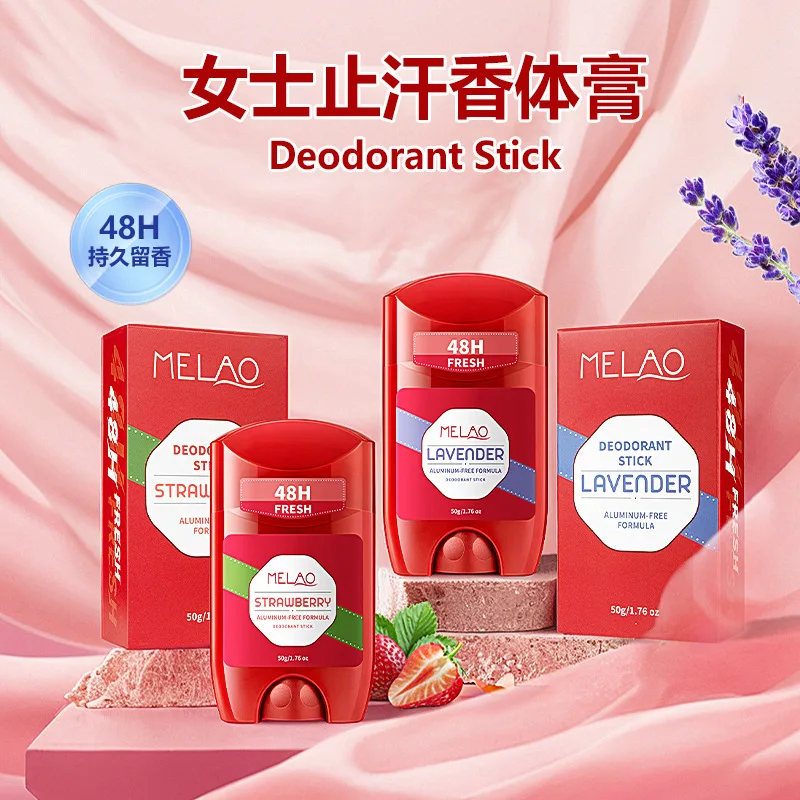 عصا مزيل العرق للسيدات تدوم طويلاً - تقلل من رائحة تحت الإبط بلطفًا ويحافظ على النعش طوال اليوم