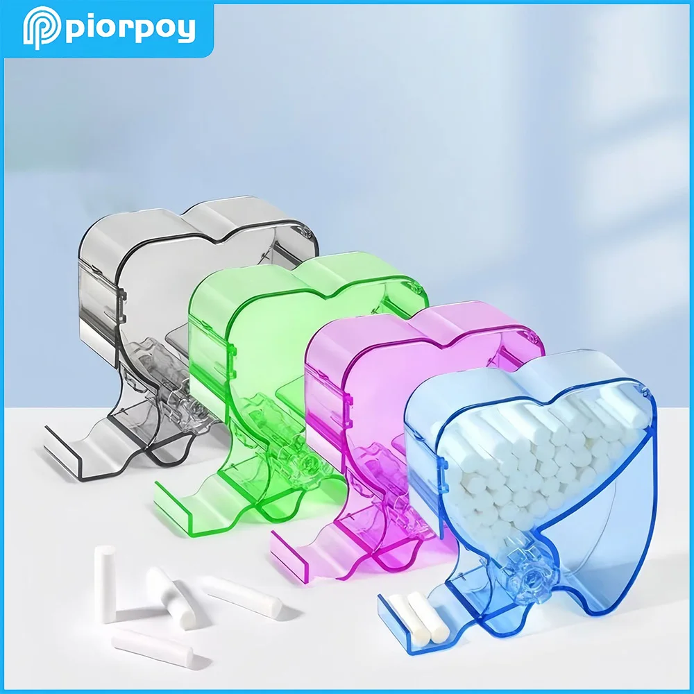 PIORPOY 1Pc Dental Orthodontic Swab Storage Box Cotton Roll Dispenser Holder Rotary Style Dentistry Organizer Odontologia Tools