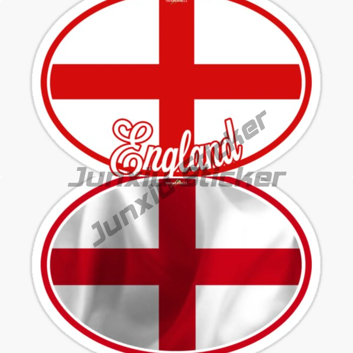 ENGLAND English Flag Oval Car Sticker Car Body Window Car Accessories Vinyl Waterproof Self-adhesive Decals