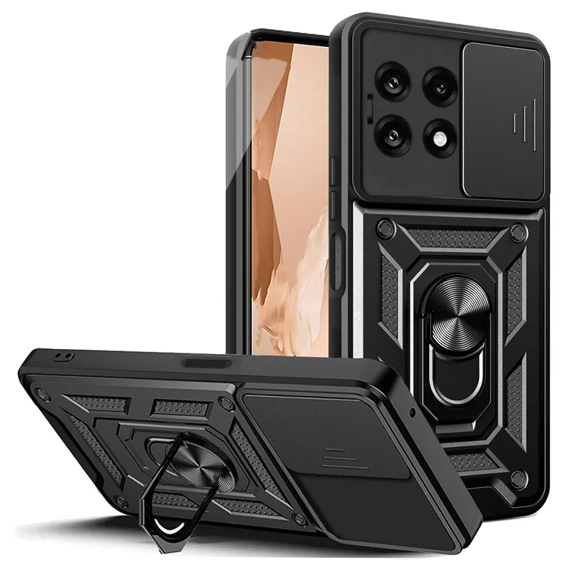 

Военный бронечехол для OnePlus 13R 5G One Plus 13R, защитный чехол для объектива, кольцо-подставка, держатель, чехол Fundas