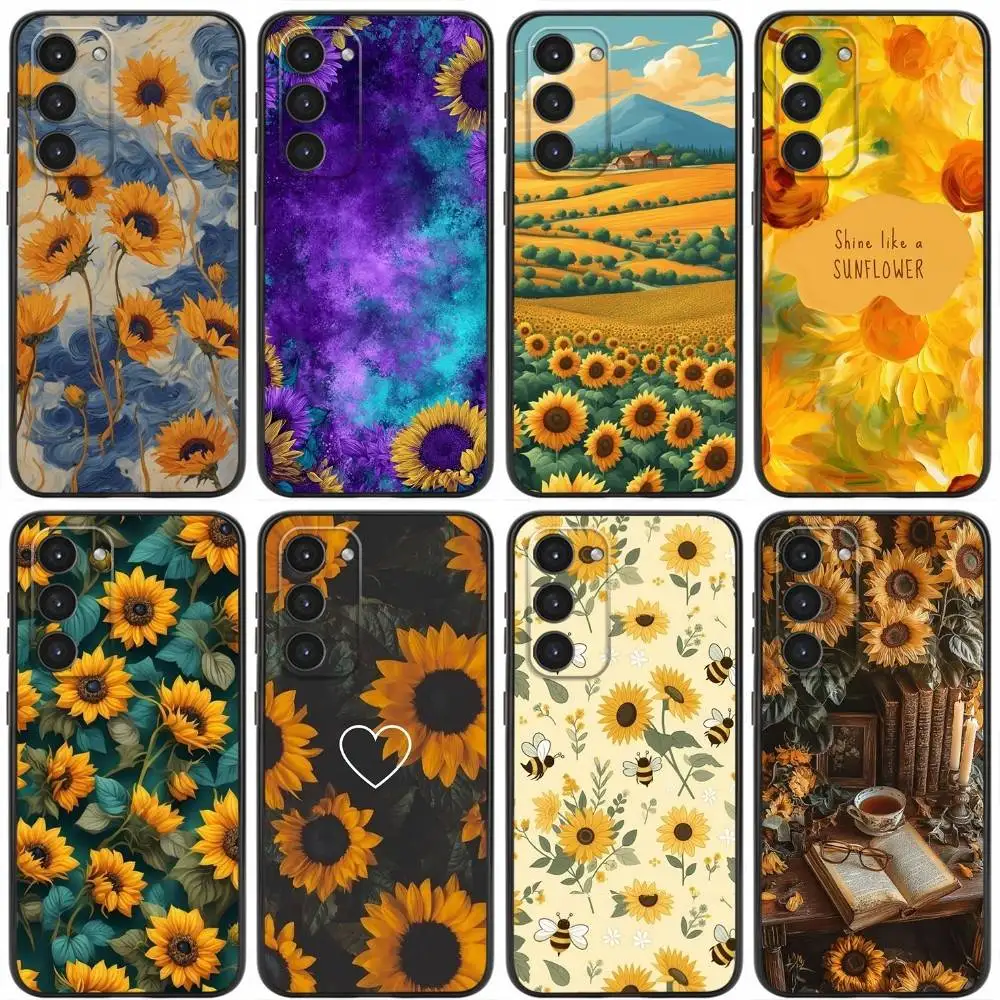 

Sunflowers Printed Matte Phone Case For Samsung Galaxy A20,21s,22,31,32,52,53,72,73,80,91 Soft Silicone Black Cover