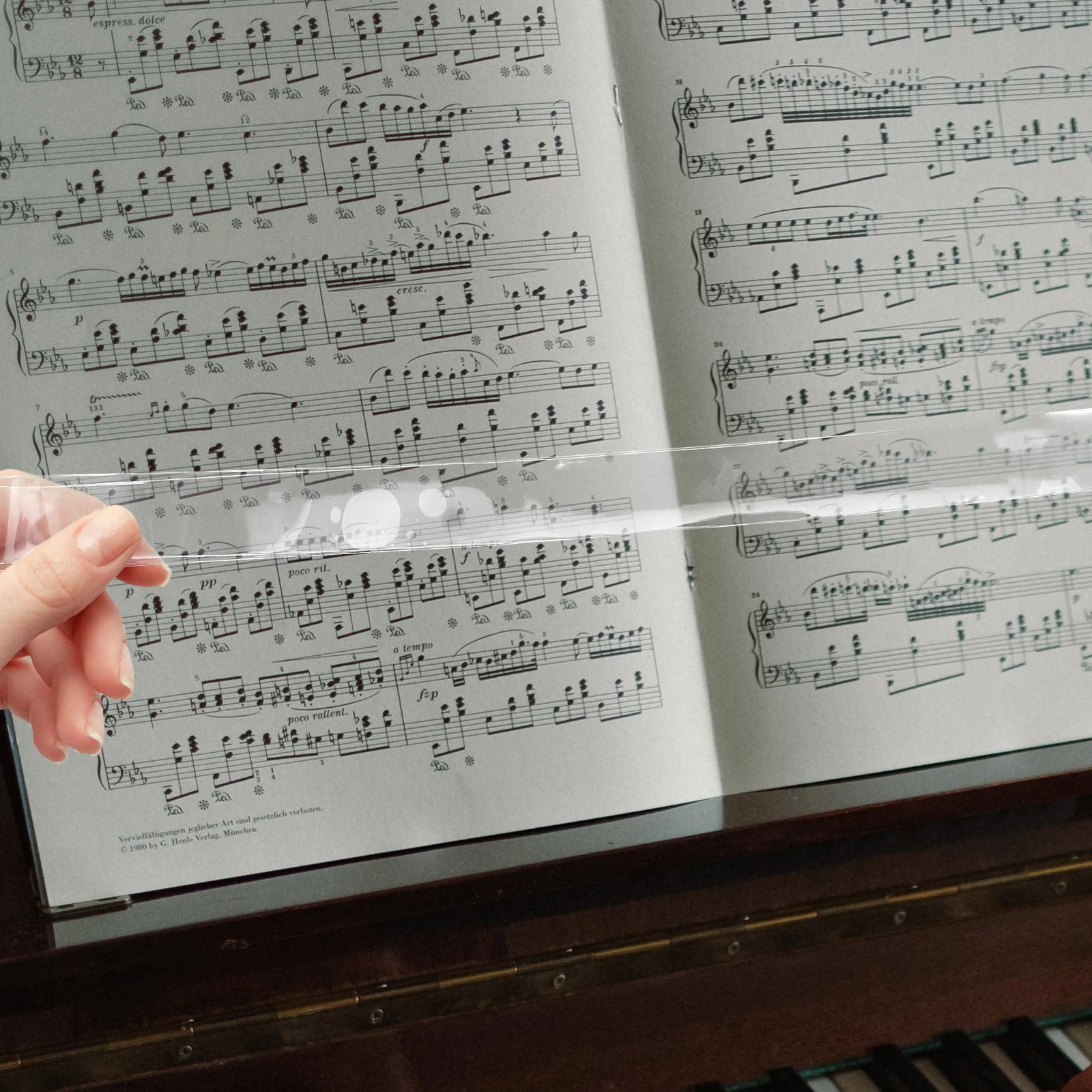 

2pcs Piano Score Clip TPU Sheet Music Holder for Reading Compatible with Upright Piano Book Page Folder