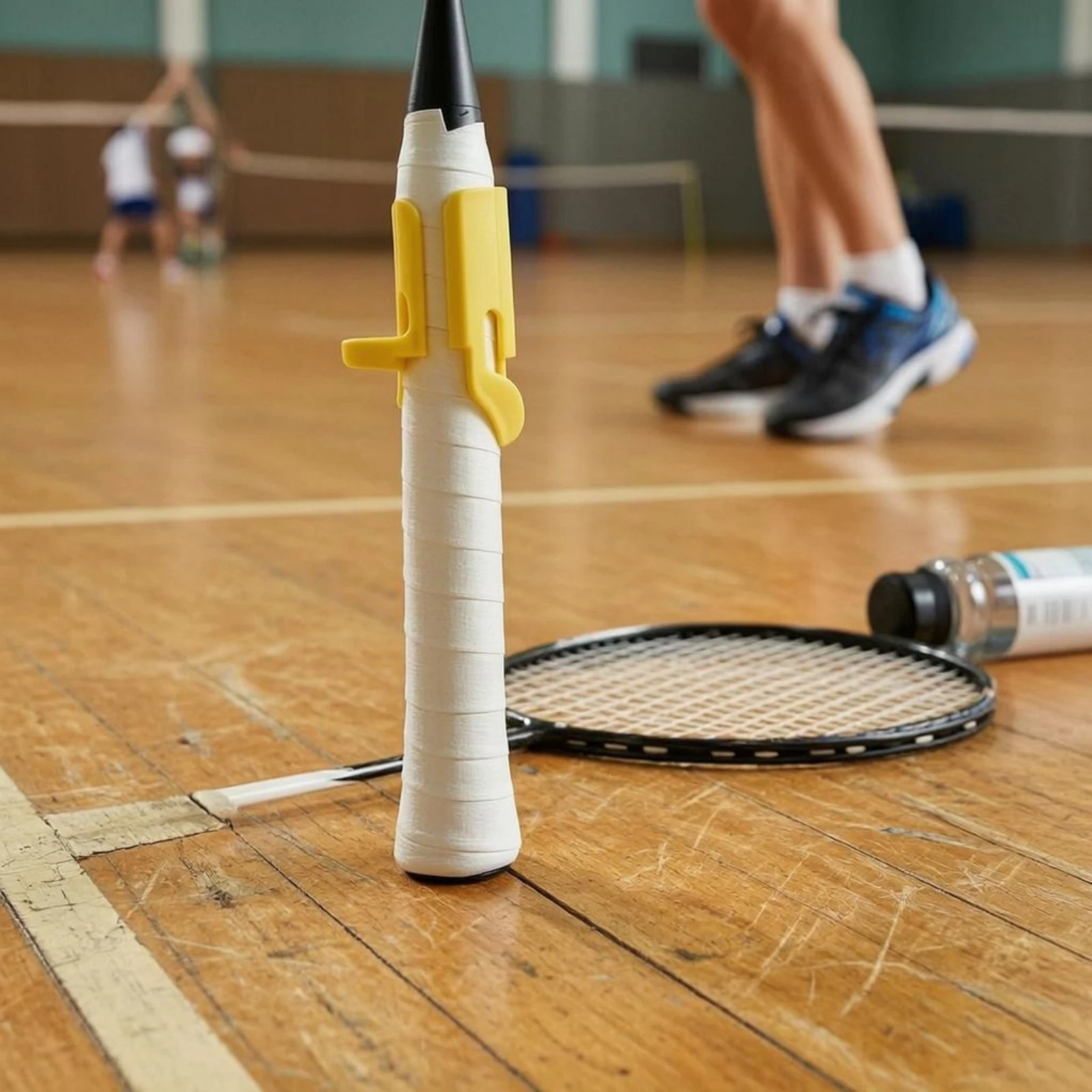 Badminton Grip Corrector Finger Guide Badminton Grip Coach Racket Swing Coach Portable Sports Training Aid PP Plastic
