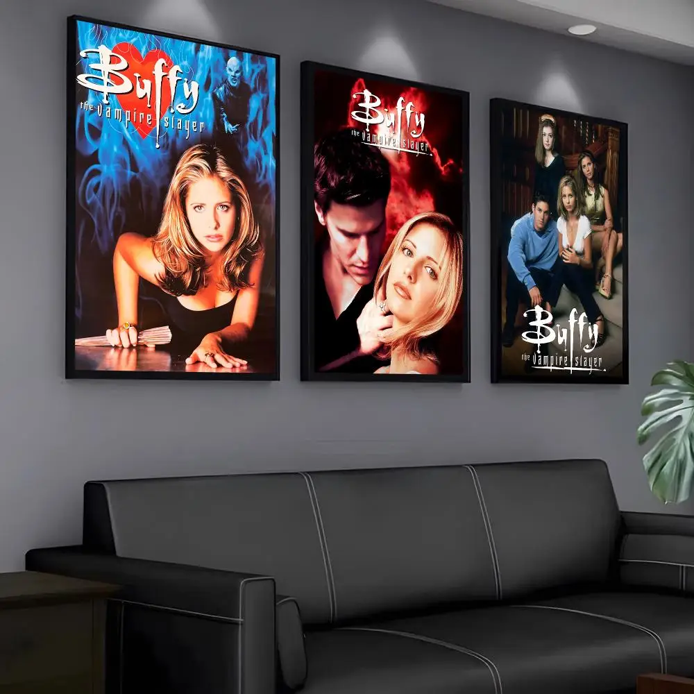 TV Series B-Buffy the Vampire Slayer Poster Modern PP Paper Wall Art Sticker Minimalist Decorative for Home Wall Decor Gift