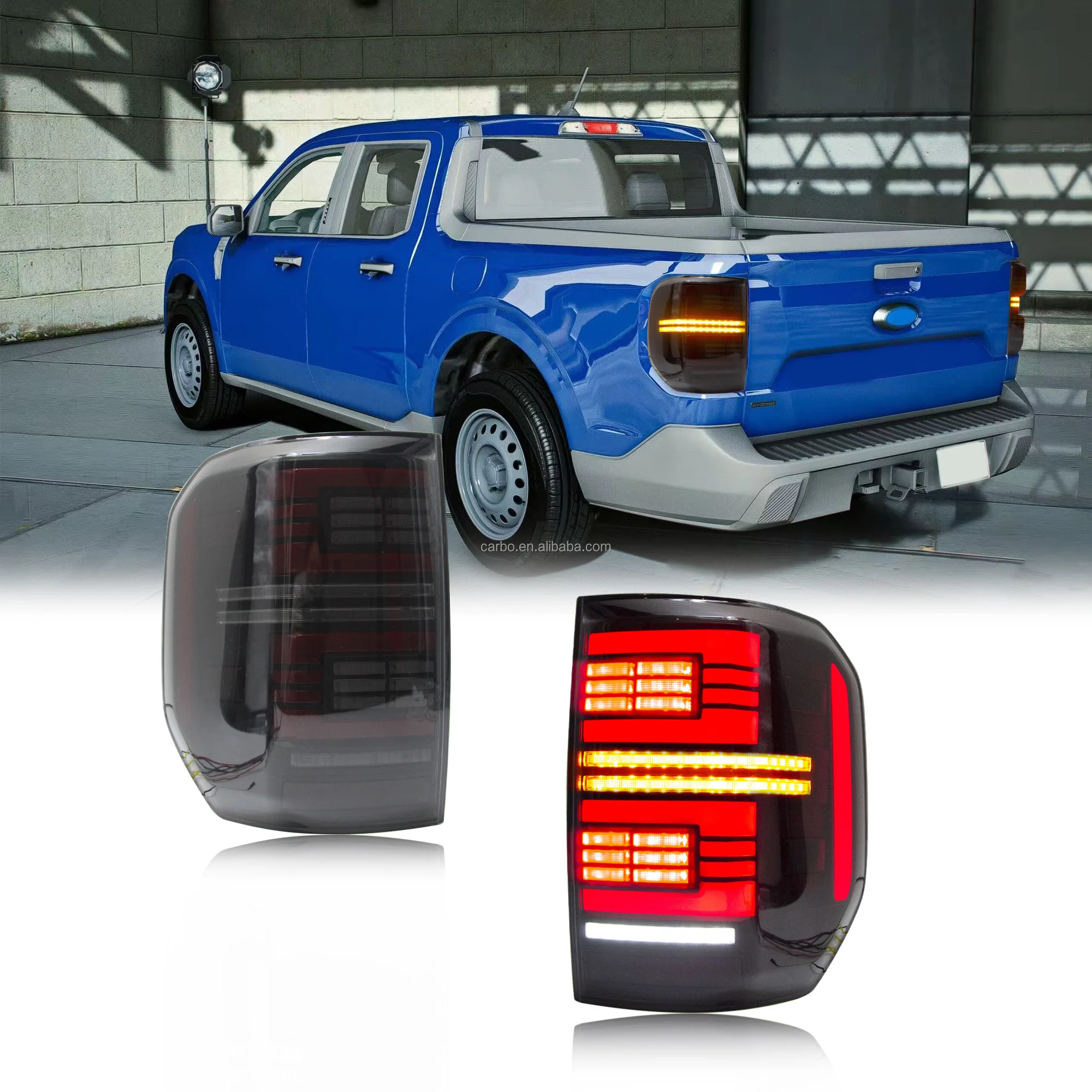 

DK Motion Newest Full LED Taillights For Ford Maverick 2022 2023 Accessories Light Rear Tail Lamp
