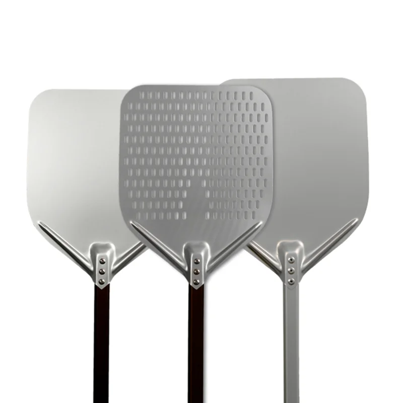 

12. 14, 16 inch long large aluminum pizza shovel, pizza shovel with long handle.