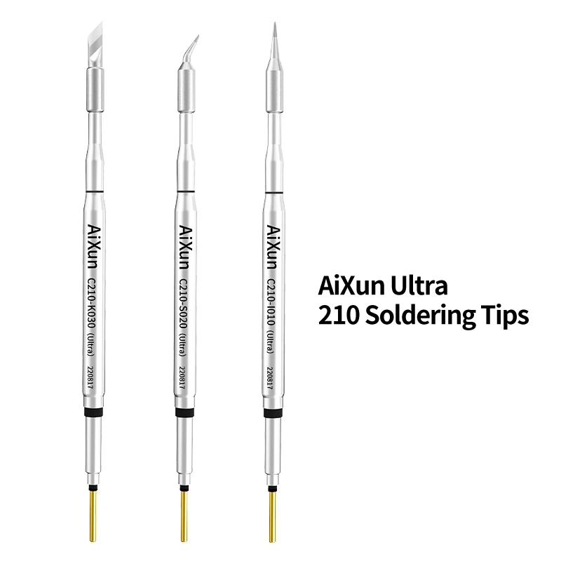 Akozon 10-Pack Universal Soldering Iron Tips – I-Type Pointed Head, Internal Heating, 100°C To 500°C