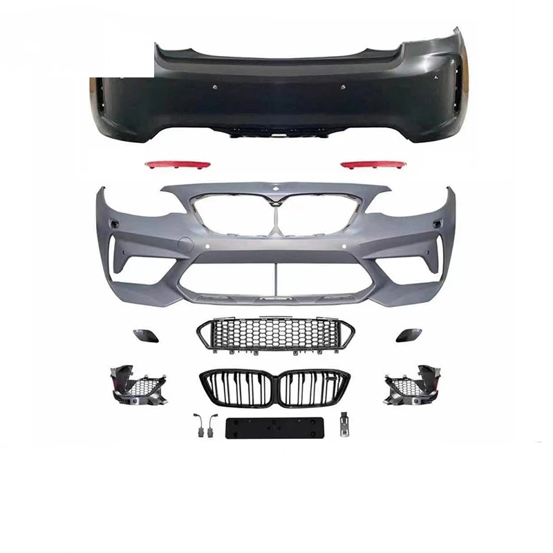 F22 m2 BODYKIT for BMW 2 series F22 surround modified upgrade M2CS model body kit front bar rear bumper four out fog lamp cover