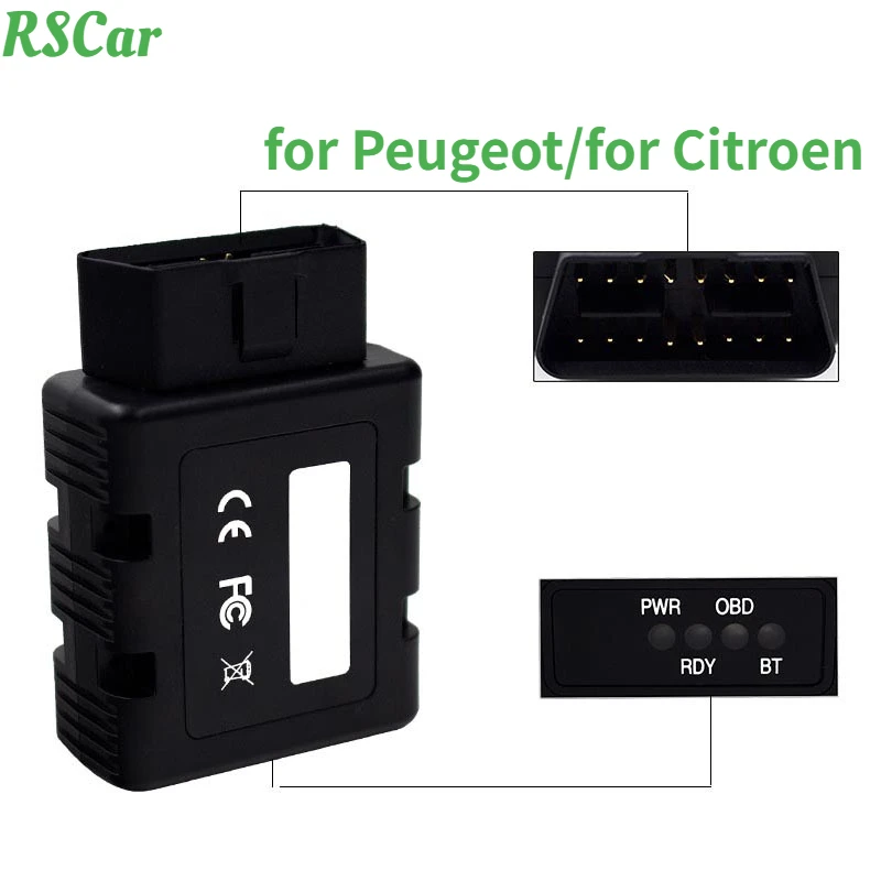 The Latest OBD2 Diagnostic Tool PSA COM Bluetooth for Peugeot/for Citroen PP2000 Scanner Bluetooth Diagnostic Programming Tool