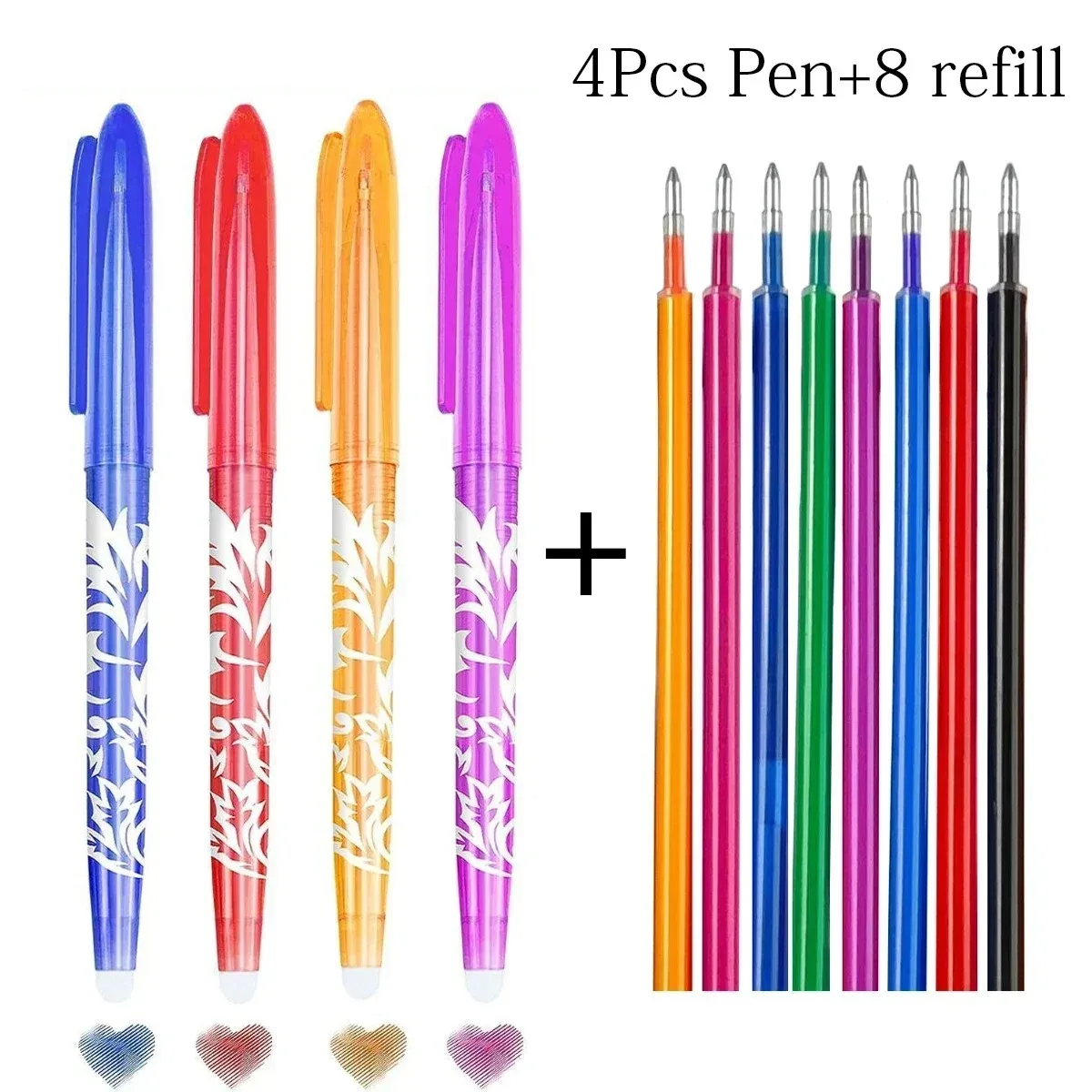 12 renk silinebilir jel kalemler 0.5mm çok renkli dolum Kawaii renkli kalem çizim yazma için jel mürekkep tükenmez kalem kırtasiye
