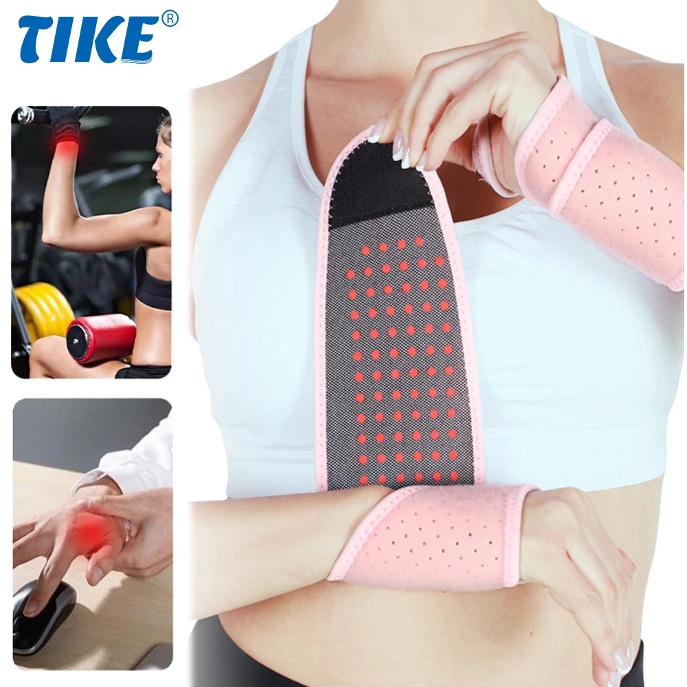 

TIKE Magnetic Wrist Support Brace for Adult Child,Adjustable Wrist Strap Wrist Brace for Sport Protecting/Tendonitis Pain Relief