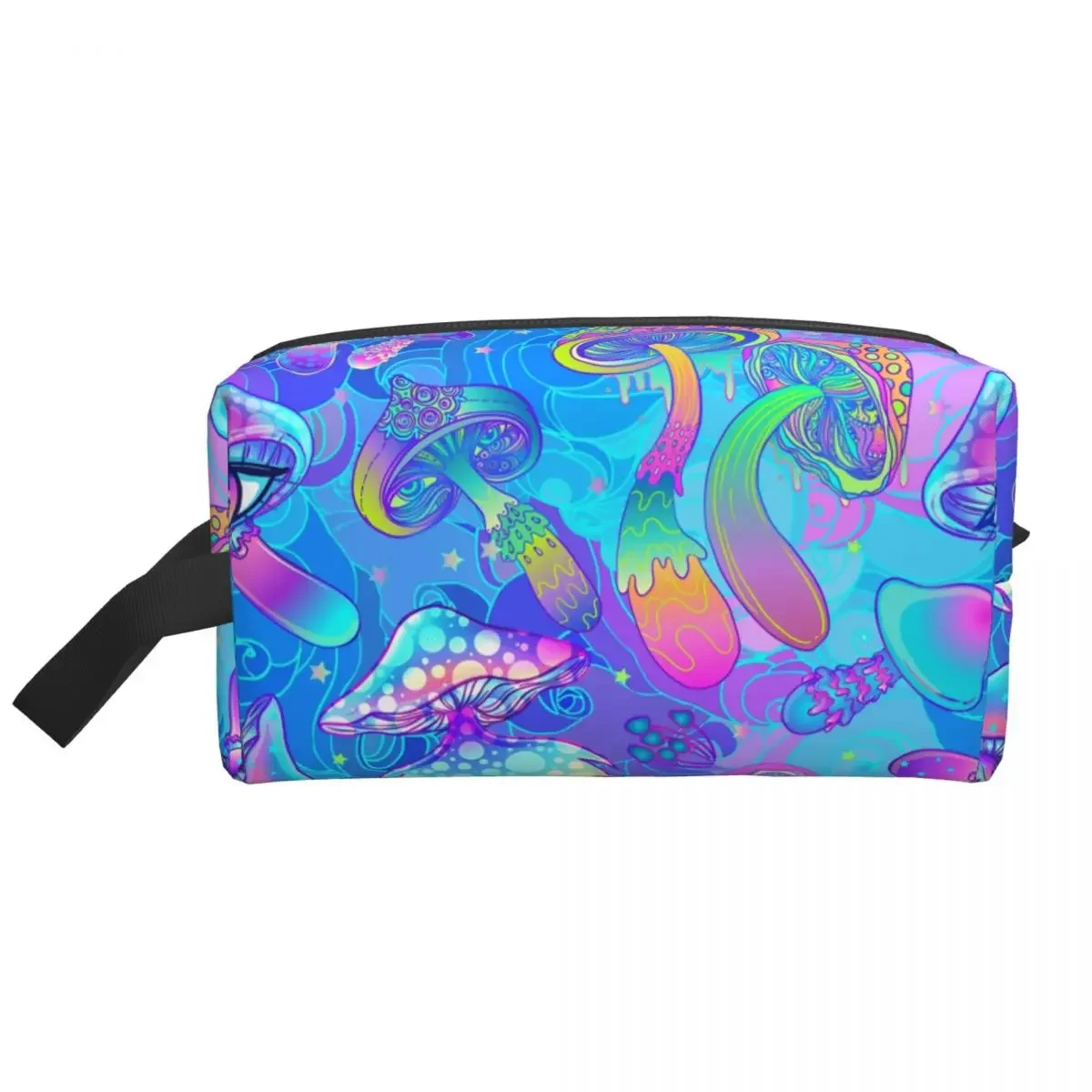 

Travel Magic Mushroom Psychedelic Toiletry Bag Kawaii Boho Makeup Cosmetic Organizer Women Beauty Storage Dopp Kit Case