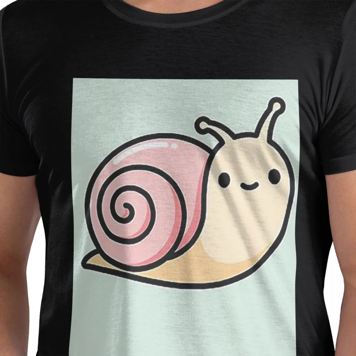 

Snail 100% Cotton T-Shirt Men's Classic T Shirts Men O-Neck Short Sleeve S-6XL