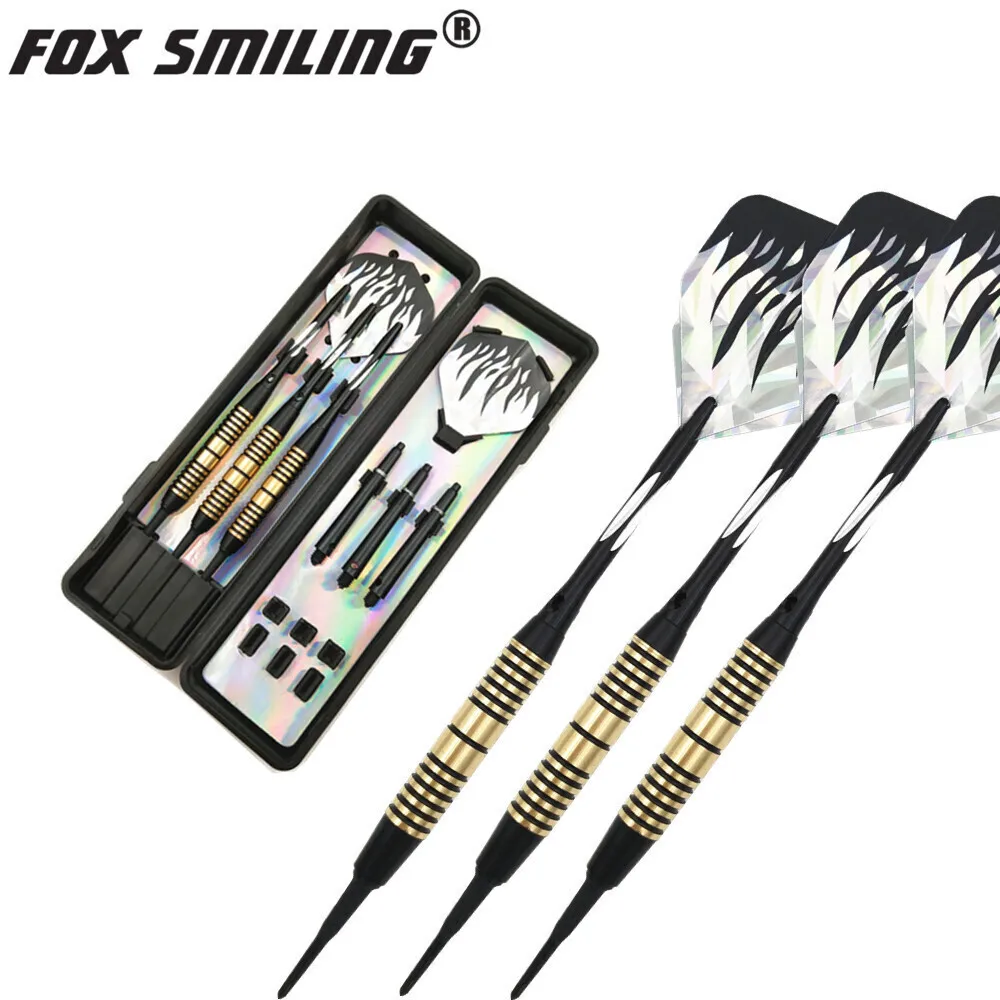 Fox Smiling 3PCS 18g Electronic Soft Darts With Brass Barrel