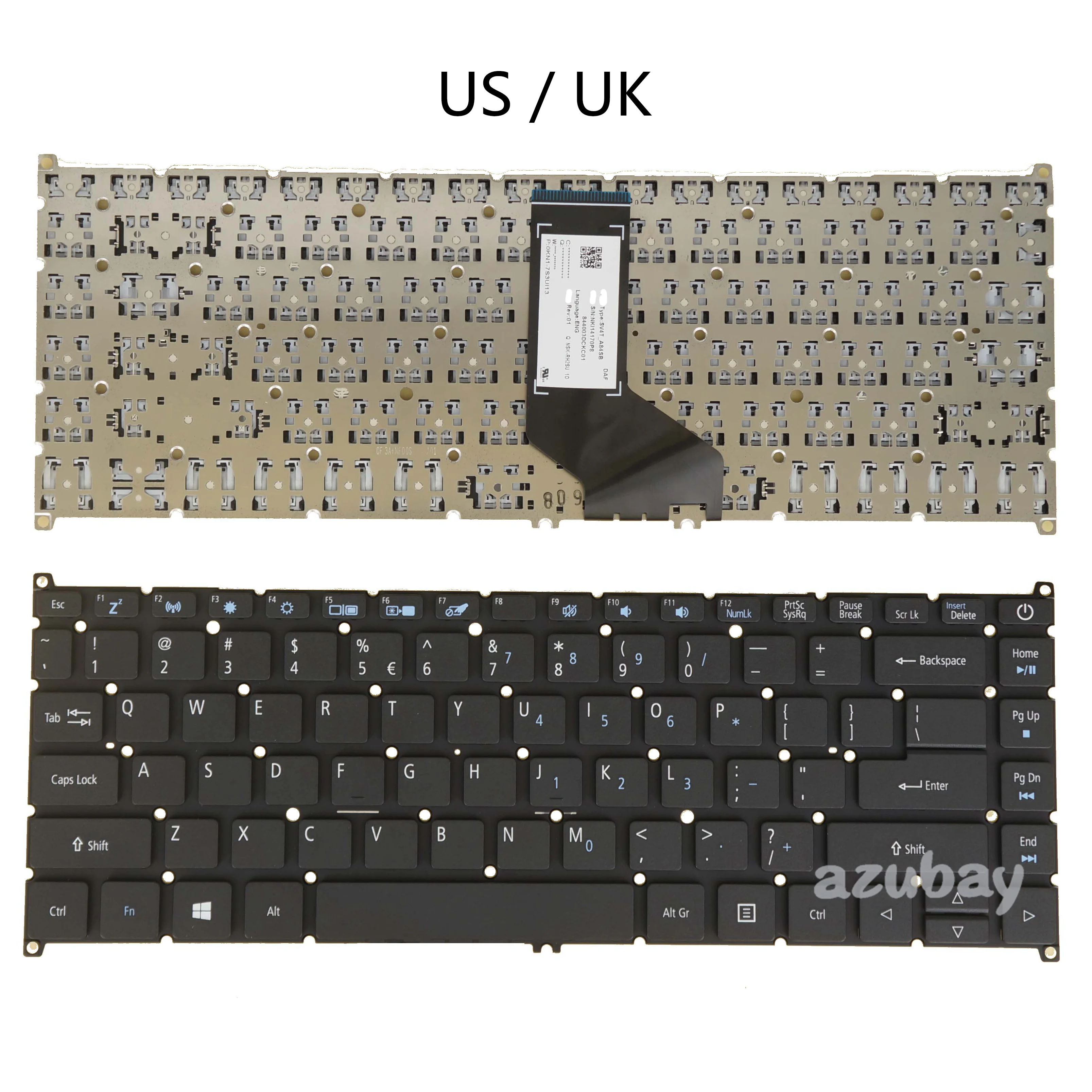 

US UK Laptop Keyboard For Acer Aspire A314-33 A314-41 A514-51 A514-51G A514-51K A514-51KG SV4T_A84SB