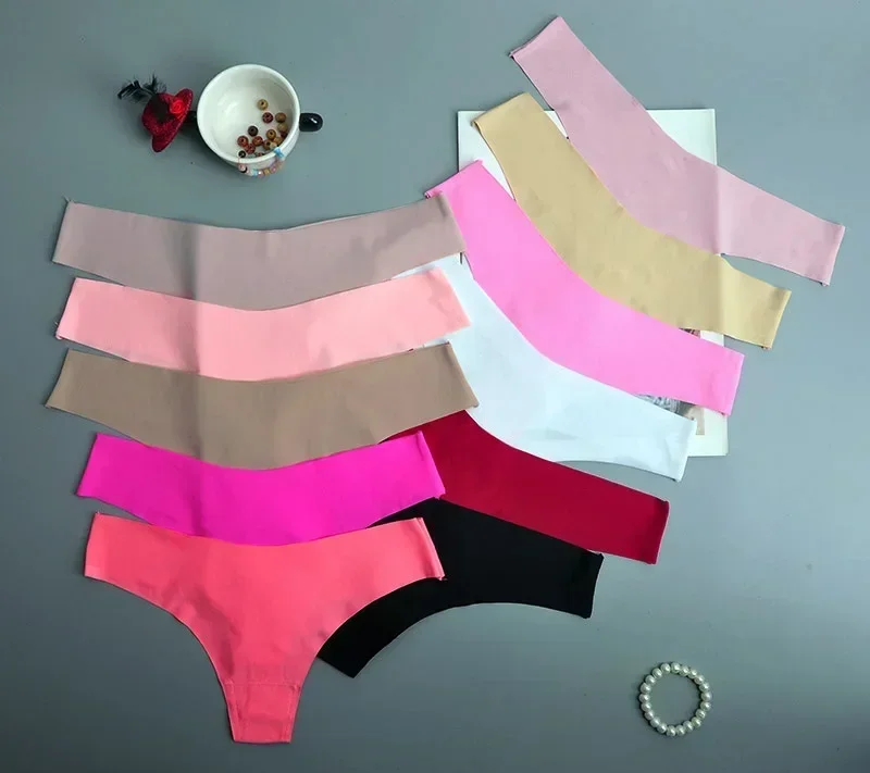 Lingerie sexy para mulheres, roupa íntima sem costura com fio dental, calcinha feminina, calça biquíni, tanga tanga, roupa íntima, cuecas, calças t