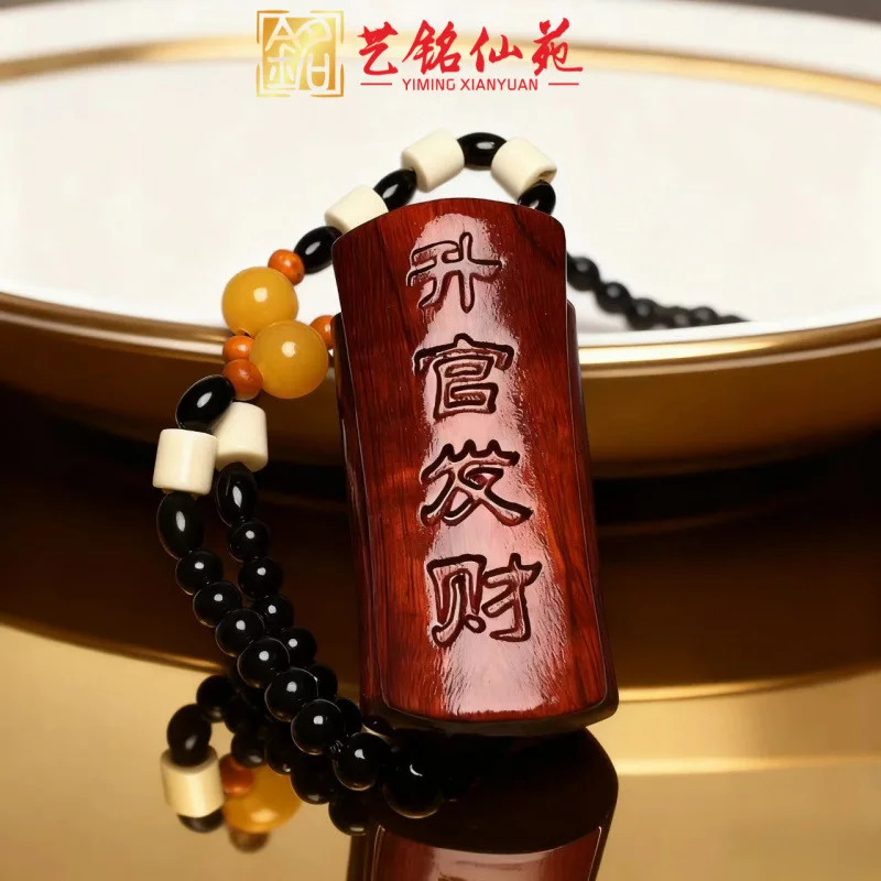 Red Sandalwood Carved Corn Hand Piece Pendant Creative Wood Wenwan Desktop Decor Craft Souvenir Gift