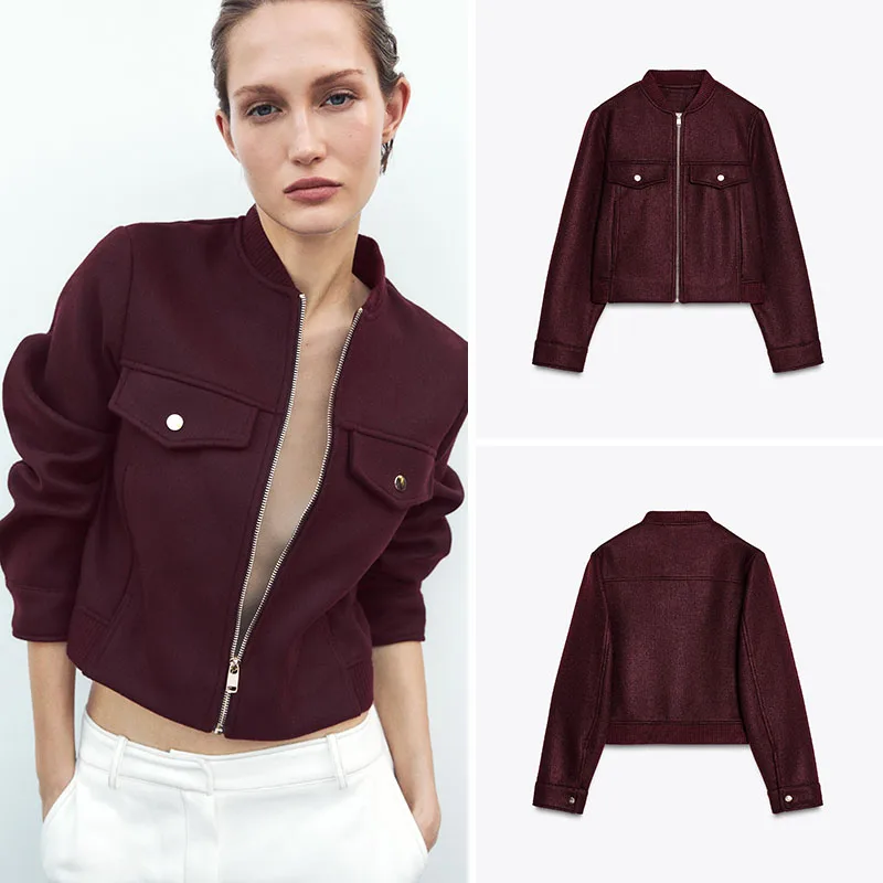 

Новое осеннее поступление, женское Jaet, мягкое пальто с воротником-стойкой на молнии, длинная верхняя одежда све, повседневное женское пальто со стойкой