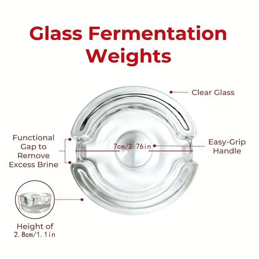 Kitchen Essential! Wide-Mouth Glass Jar Lid, Multi-Purpose Fermentation Stone – Improves Food Fermentation Efficiency, Seals and Preserves Freshness, Brings about a Superior Brewing Experience, a Must-Have in the Kitchen, Food Preservation, Practical Kitchen Gadget, Stylish Kitchen Tool, Sturdy Structure, Glass Jar Stopper, Brewing Accessories, Kitchen Organizer, for Cooking Enthusiasts