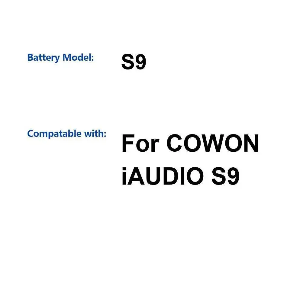 High-Efficiency Long-Lasting Nan For Cowon Iaudio S9 Mp3 Player Battery