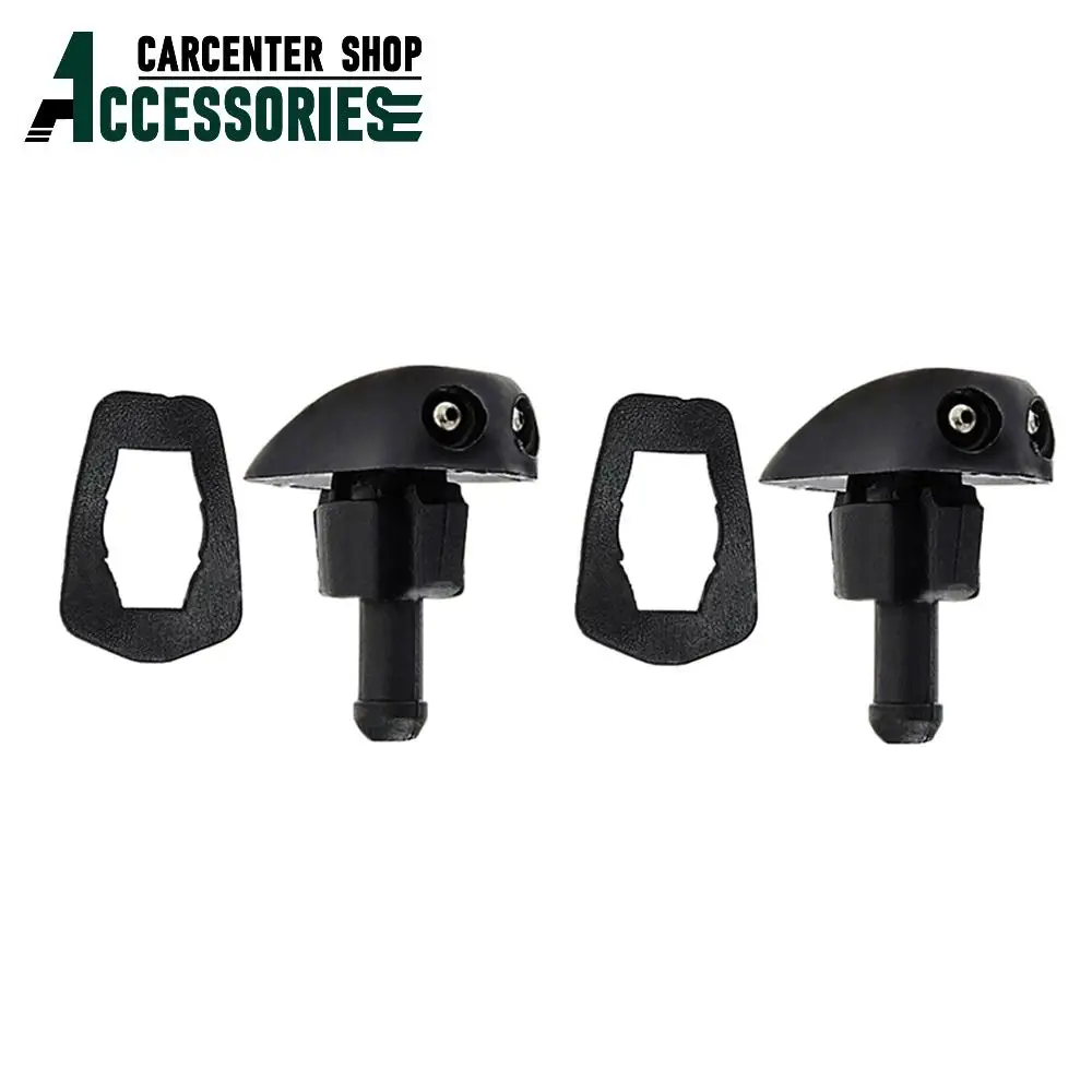 

2 шт., насадки для омывателя лобового стекла с двумя отверстиями для автомобиля, внедорожника, пикапа, MPV, RV, универсальные