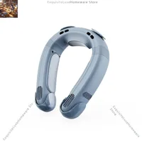 Portable Neck Fan 5000mAh Usb Rechargeable Bladeless Fan Silence Mini Electric Neckband Wearable Air Conditioner Cooling Fans