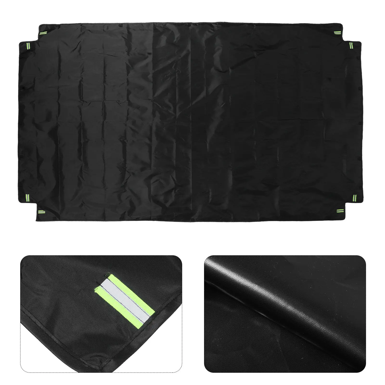 

Heavy Duty Oxford Fabric Utility Trailer Cover for Tricycles Trucks Dump Carts Pickup Beds Outdoor Weatherproof Foldable