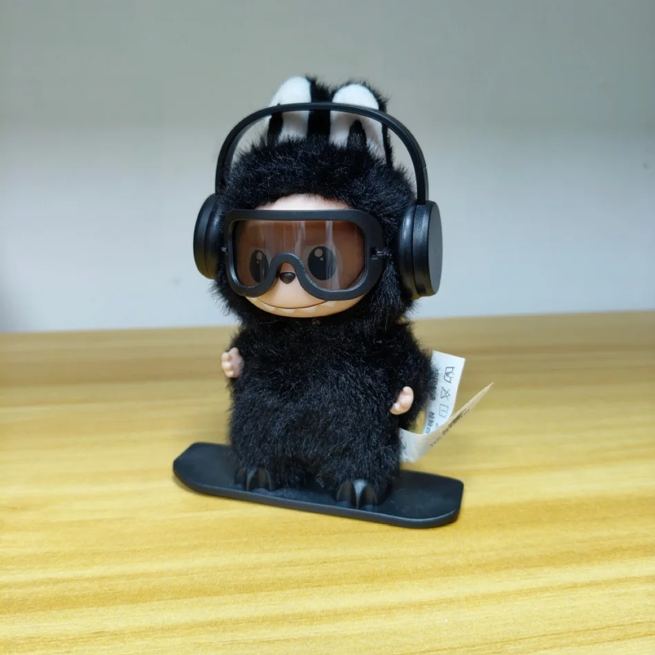 Labubu 4.0 Mini Series Outfit Change für 10 cm Labubu Vinyl Plüsch Anhänger Kopfhörer Brille Snowboard Sport Set Zubehör Geschenk