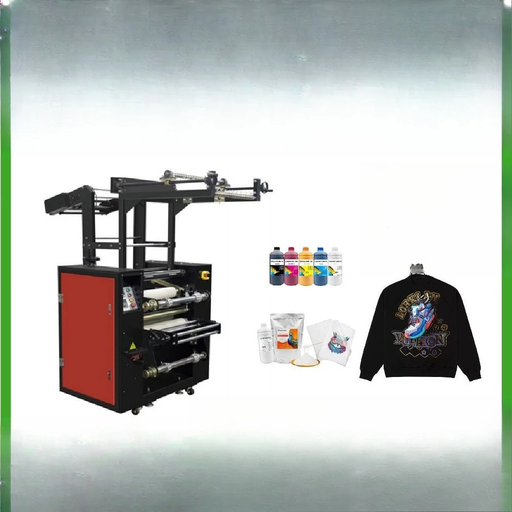 Lower feed webbing drum heat transfer machine printing machine