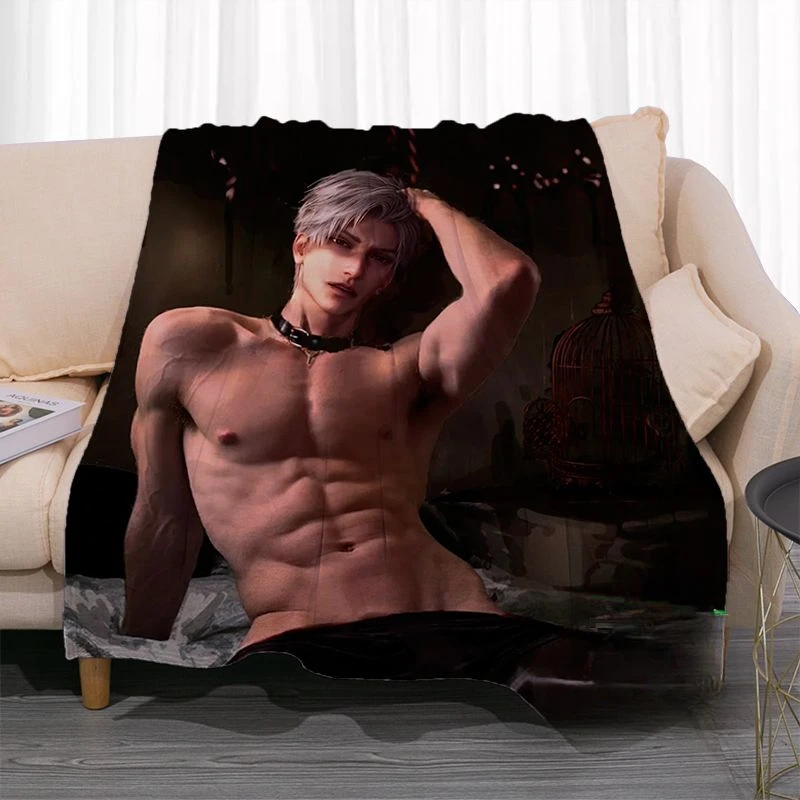 Love and Deepspace Sylus Zayne Xavier Rafayel Kreatives Spiel Periphere Nickerchendecke, personalisierte Cartoon-Klimaanlagendecke