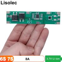 6S 7S 24V Li-ion BMS 8A for 6S2P 7S2P 18650 21700 Lithium Battery Pack with 2 Top-quality MOS Charge Protection Board PCB