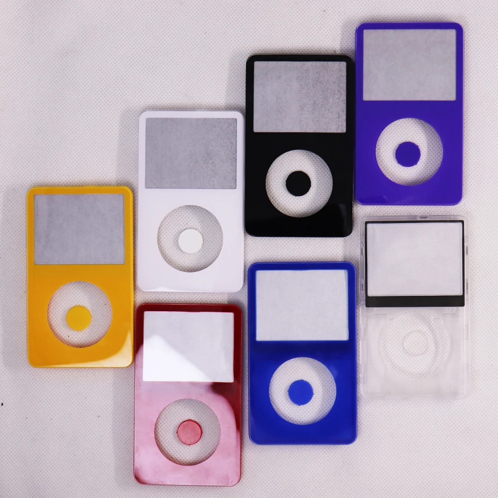 amarelo-vermelho-claro-roxo-branco-preto-frontal-placa-capa-caso-e-botao-central-para-ipod-video-5th-55th60gb30gb80gb