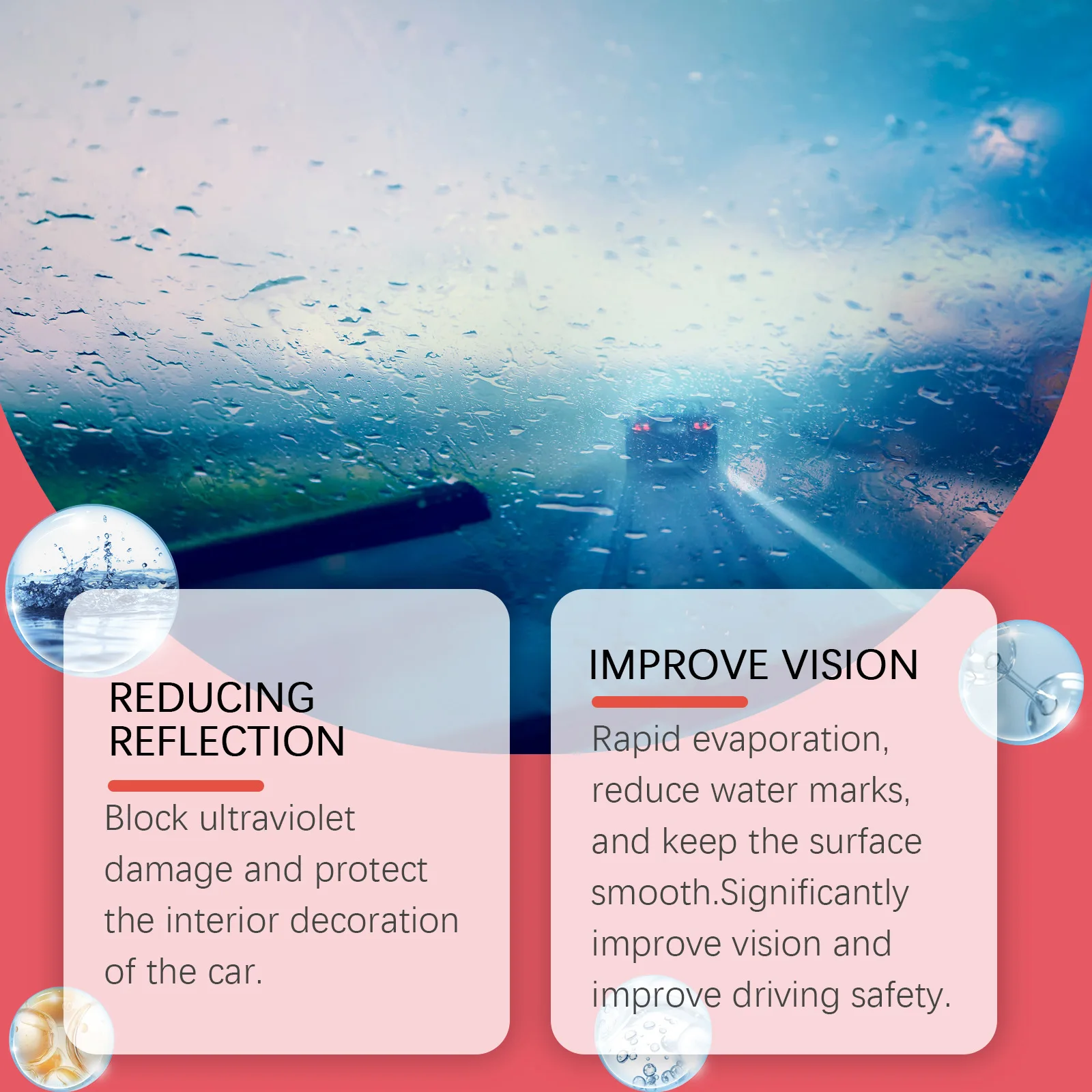 CarGlassOilFilmCleaningBrushPowerfulStainRemovalFrontWindshieldSideWindowRearviewMirrorCoatingCrystal CoatingGlass Cleaning Wipe