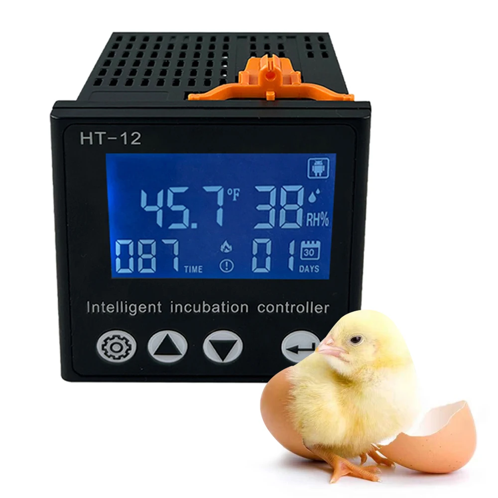 Egg Incubator Controller Multifunctional Thermostat Hygrostat Control with Temperature Humidity Controller Egg Tray Accessories