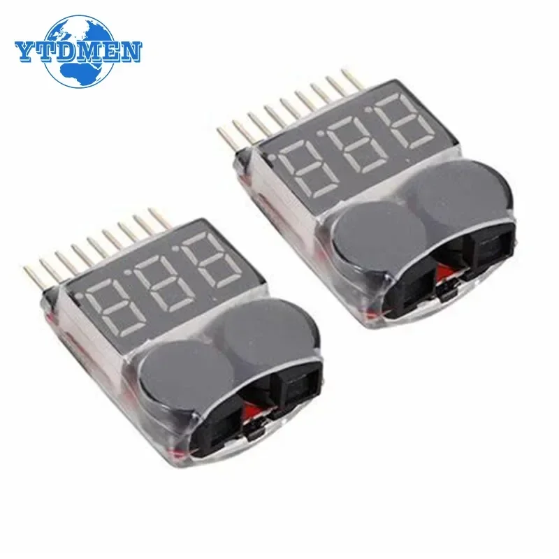 

1PCS Lipo Battery Voltage Tester Volt Meter Monitor Buzzer Alarm 1-8s 3.7V-30V Speaker for Rc Lipo Battery Models