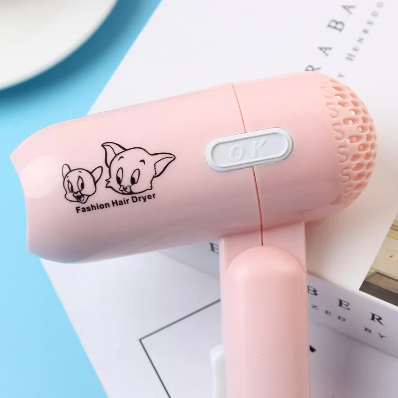 NEW Fashion Mini Folding Hair Dryer Low Power Radiation Proof Household Travel Dormitory Hair Dryer Barber Salon Modeling Tool