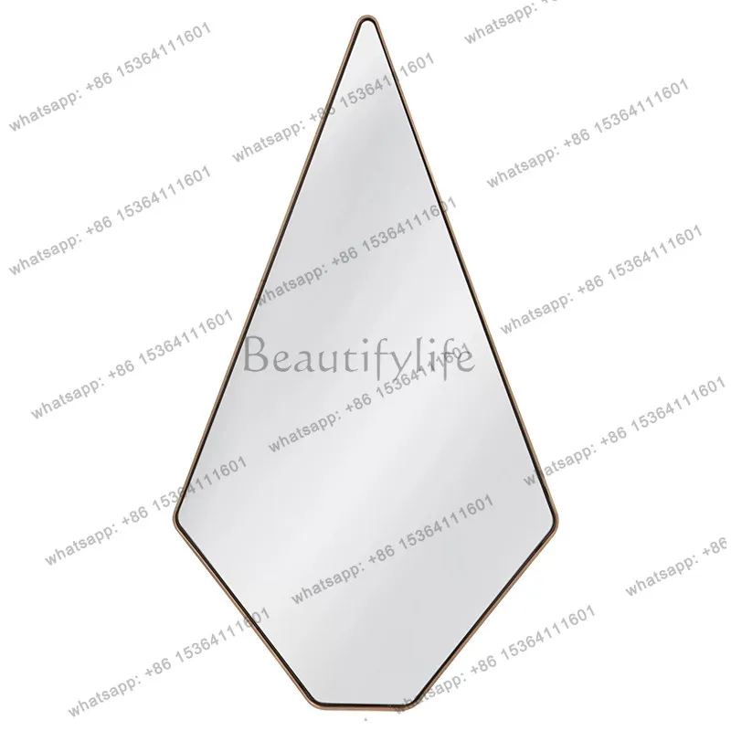 Heart-shaped combination mirror wall-mounted dining room background wall decorative mirror wall-mounted mirror