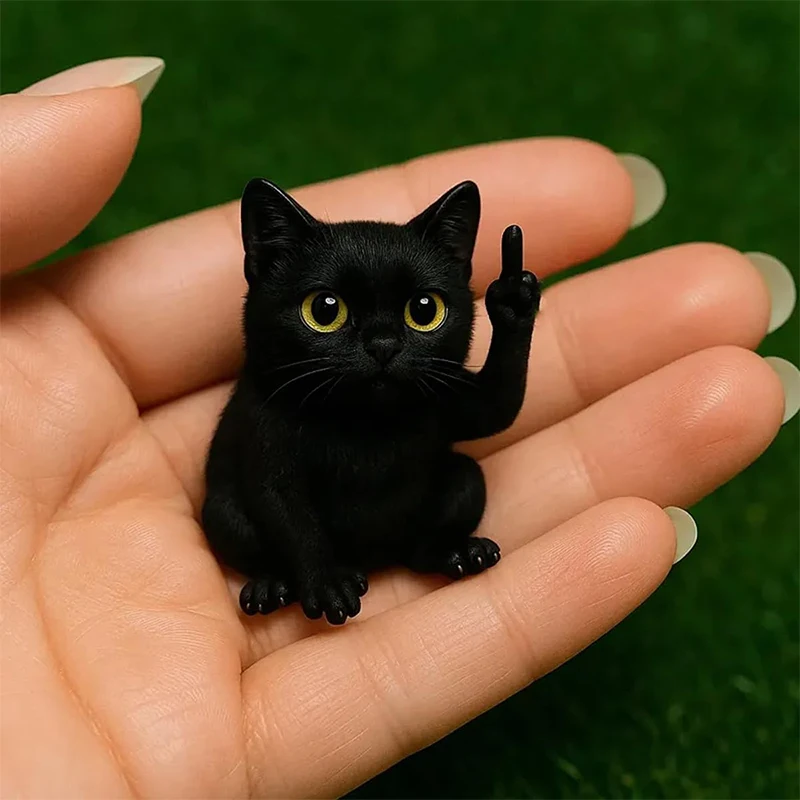 Spaß Mittelfinger Mini Tier Home Figur Niedlichen Tier Hause Desktop Dekoration Zubehör Erwachsene Skulptur Miniatur Modell Spielzeug