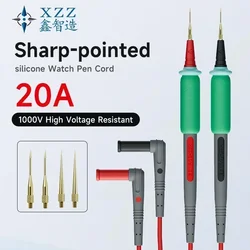 XZZ XINZHIZAO-Stylo multimètre universel extra pointu, pointe de sonde de crevette, 1000V, 20A, super conducteur, subdivision de sonde