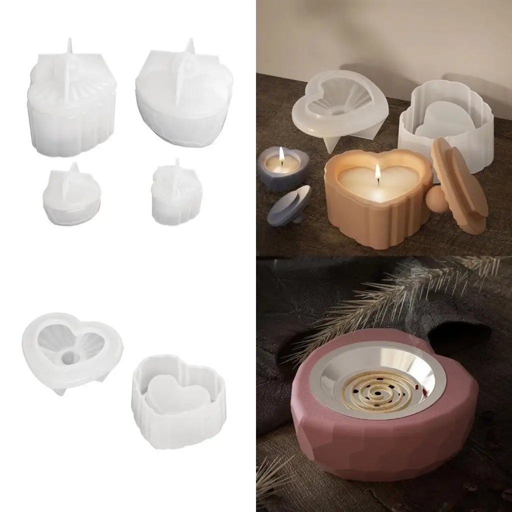 

J78F Создайте уникальный декоративный предмет с силиконовой формой для хранения подсвечника-курильницы