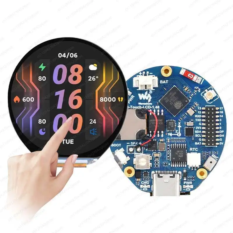 ESP32-S3 Development Board 1.46 Inch Round LCD Display Xiaozhi Artificial Intelligence Voice AI