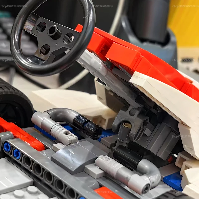 1972 PCS Kart Building Blocks Set Racing Car Model DIY Bricks Educational Set for Kid and Adult Birthday Christmas Gift Decorate