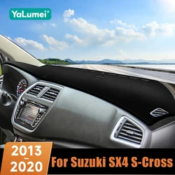 Suzuki SX4 S-Cross 용 자동차 액세서리 2013-2016 2017 2018 2019 2020 대시 보드 커버 라이트 패드 방지 차양 안티 uv 카펫
