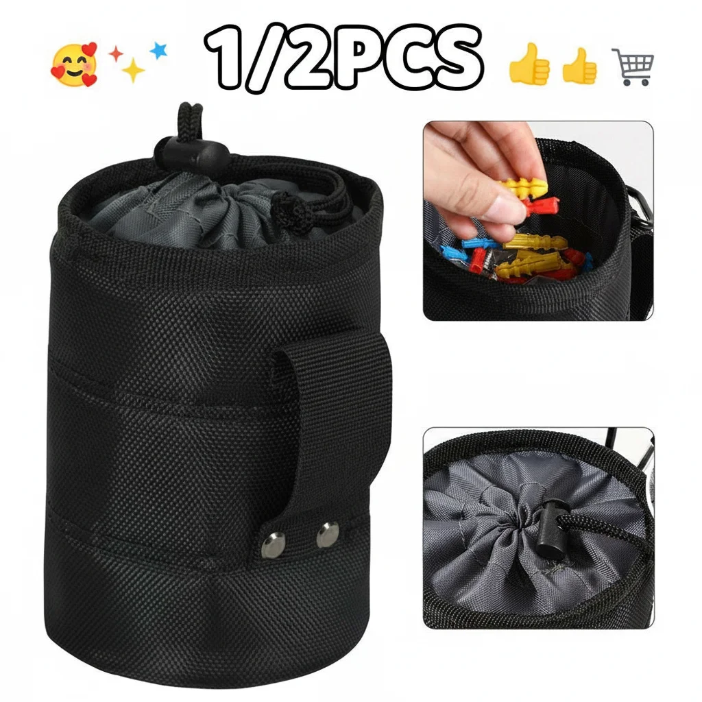 

1/2Pcs Waterproof And Wear-resistant Tool Kit Multi-Functional Waterproof For Screw Nail Storage Bag Hardware Parts
