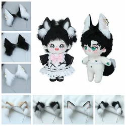 Cute Cat Ears Plush Doll Headwear, Boneca Headband, Acessórios de Cabelo, Vestir-se para a Coréia Kpop EXO, 20cm, 14in