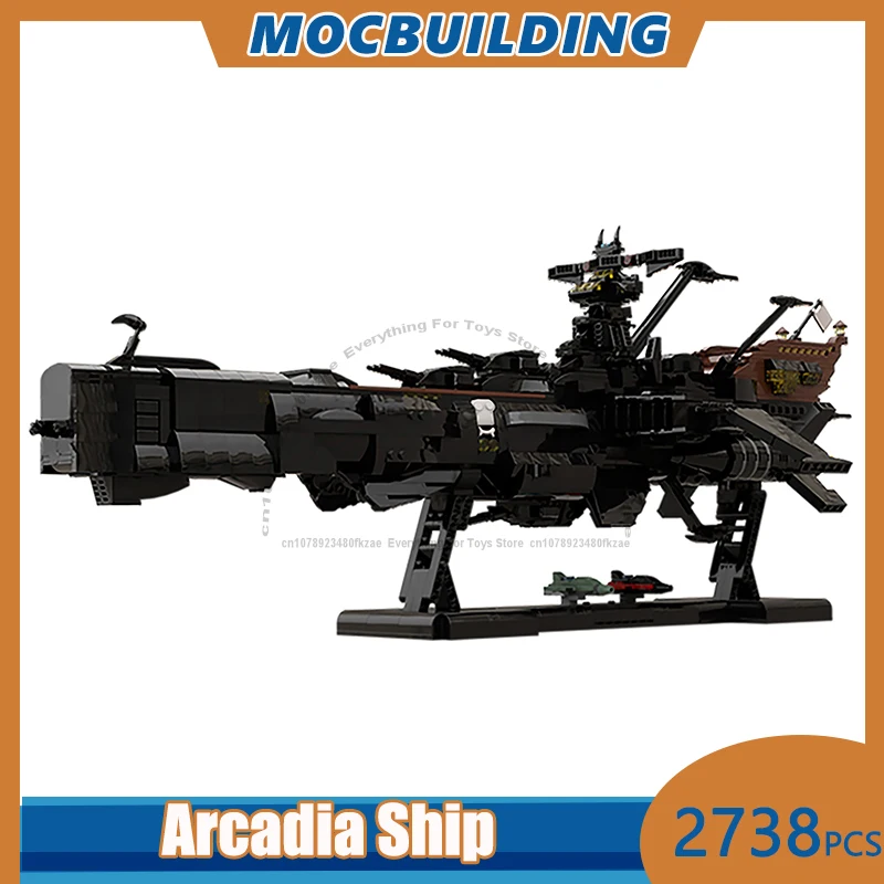 

Anime Space Battleship Arcadia Ship Model MOC Building Blocks DIY Assemble Bricks Collection Creative Display Toys Gifts 2738PCS