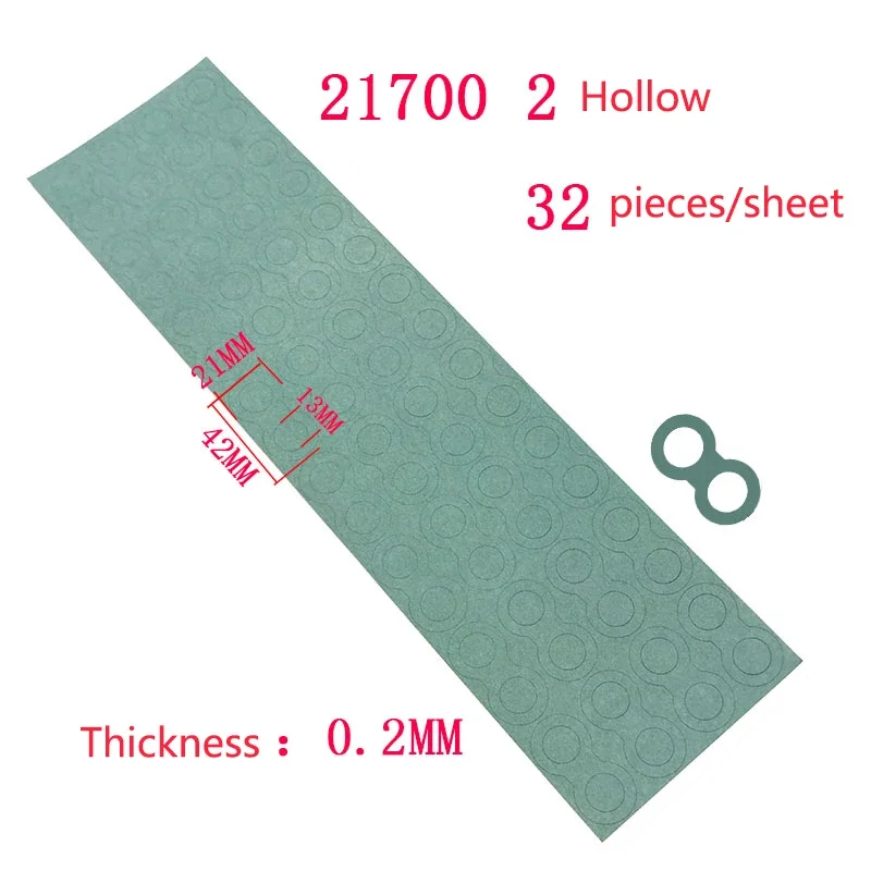 21700 Lithium Battery Barley Insulation Gasket Barley Paper Li-ion Cell Insulating Pad Insulation Meson Head Insulating Gasket