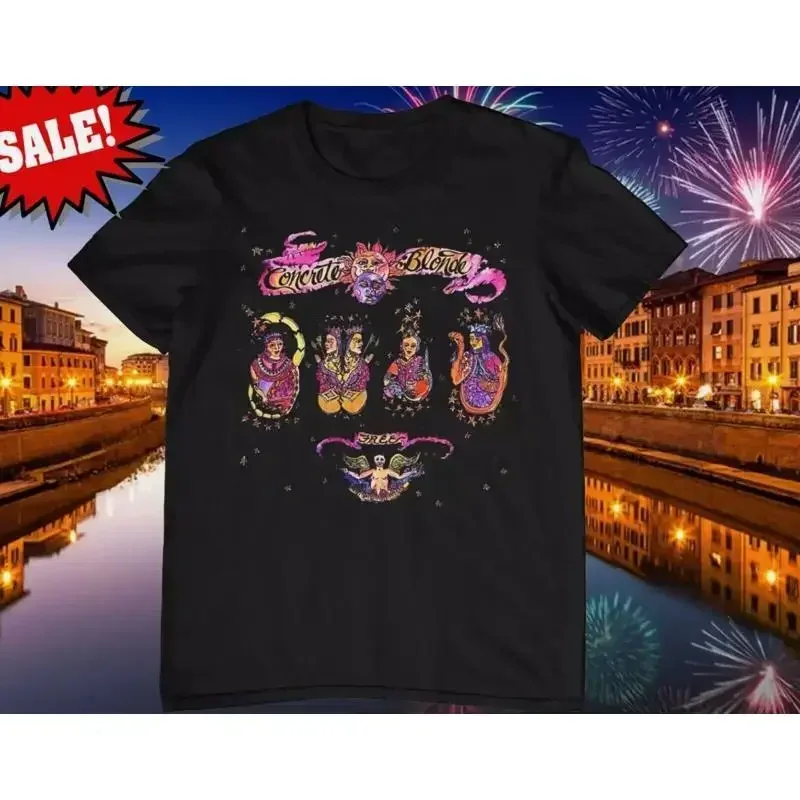 Rare Concrete Blonde Band Album Cotton Black Full Size Unisex Shirt